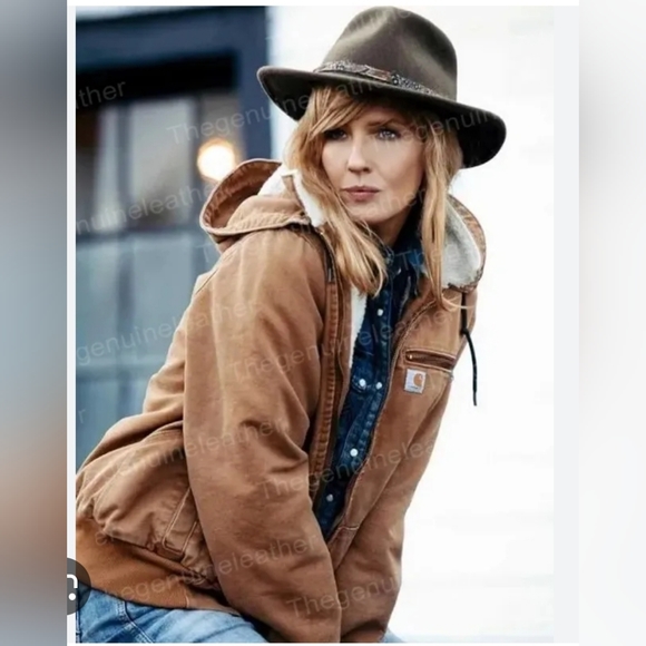 NWTs Carhartt Womens Large Weathered Wildwood Duck Jacket, Vintage Carhartt NWTs - Picture 6 of 6